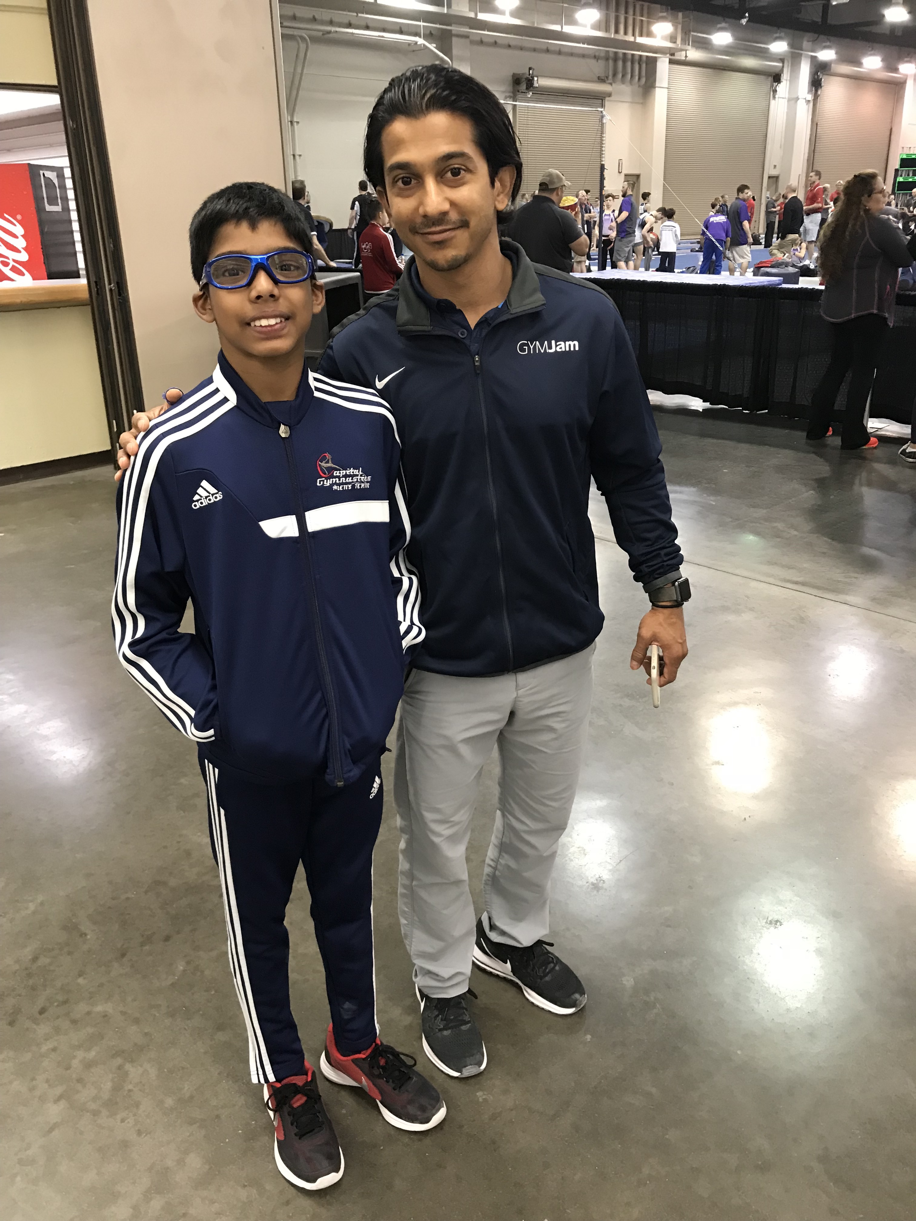 Olympic Medalist Raj Bhavsar with Reuben - a mentor and friend